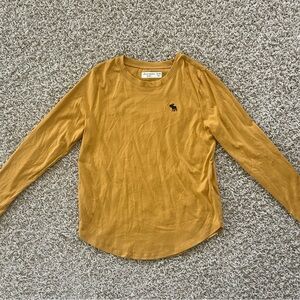 abercrombie kids Girls Size 13/14 Yellow Long Sleeve Shirt
